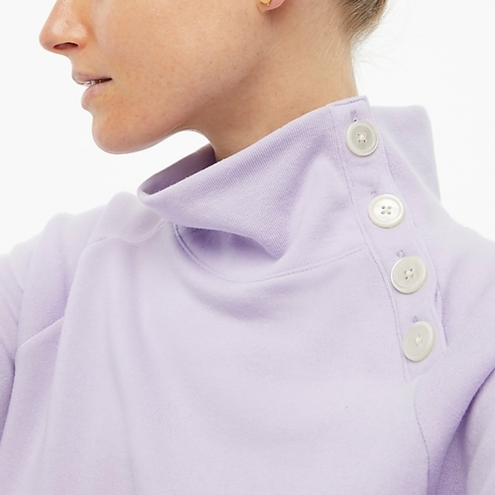 BNWT J Crew Factory light blue sweater w button detail - Picture 4 of 6